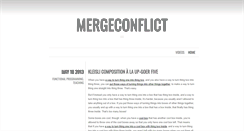 Desktop Screenshot of mergeconflict.com